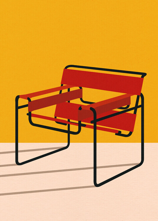 Rosi Feist Plakát, Obraz - Wassily Chair Marcel Breuer, Rosi Feist, 30 × 40 cm