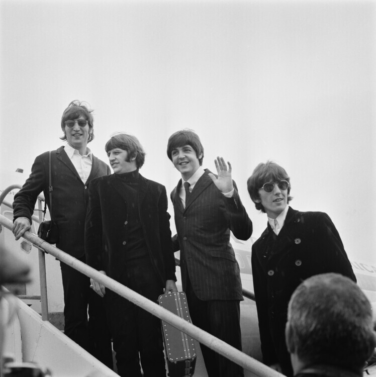 Evening Standard Plakát, Obraz - Beatles Leave Home, 40 × 40 cm