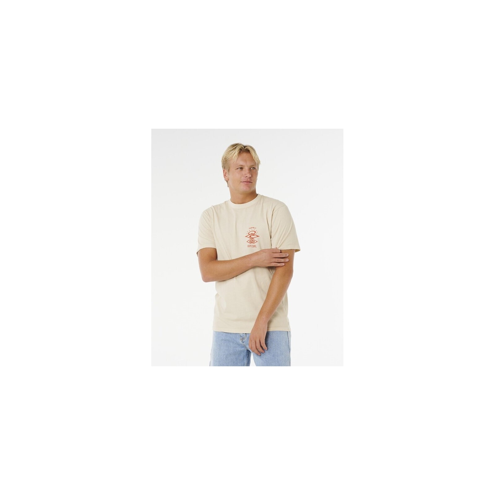 triko RIP CURL - Search Icon Tee Vintage White (8861) velikost: M