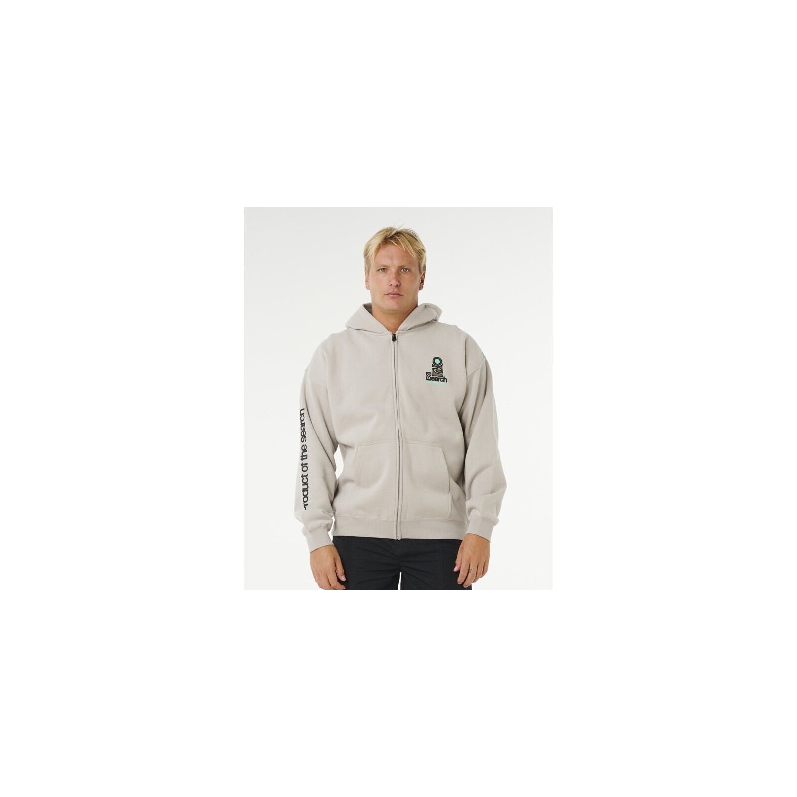 mikina RIP CURL - Search Zip Thru Hood Stone (2019)