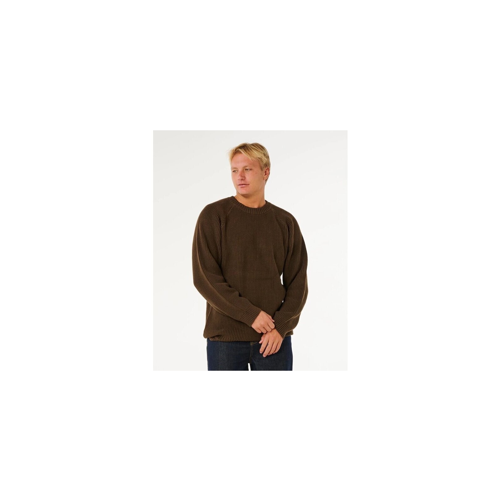 svetr RIP CURL - Premium Surf Knit Crew Coffee (5) velikost: M