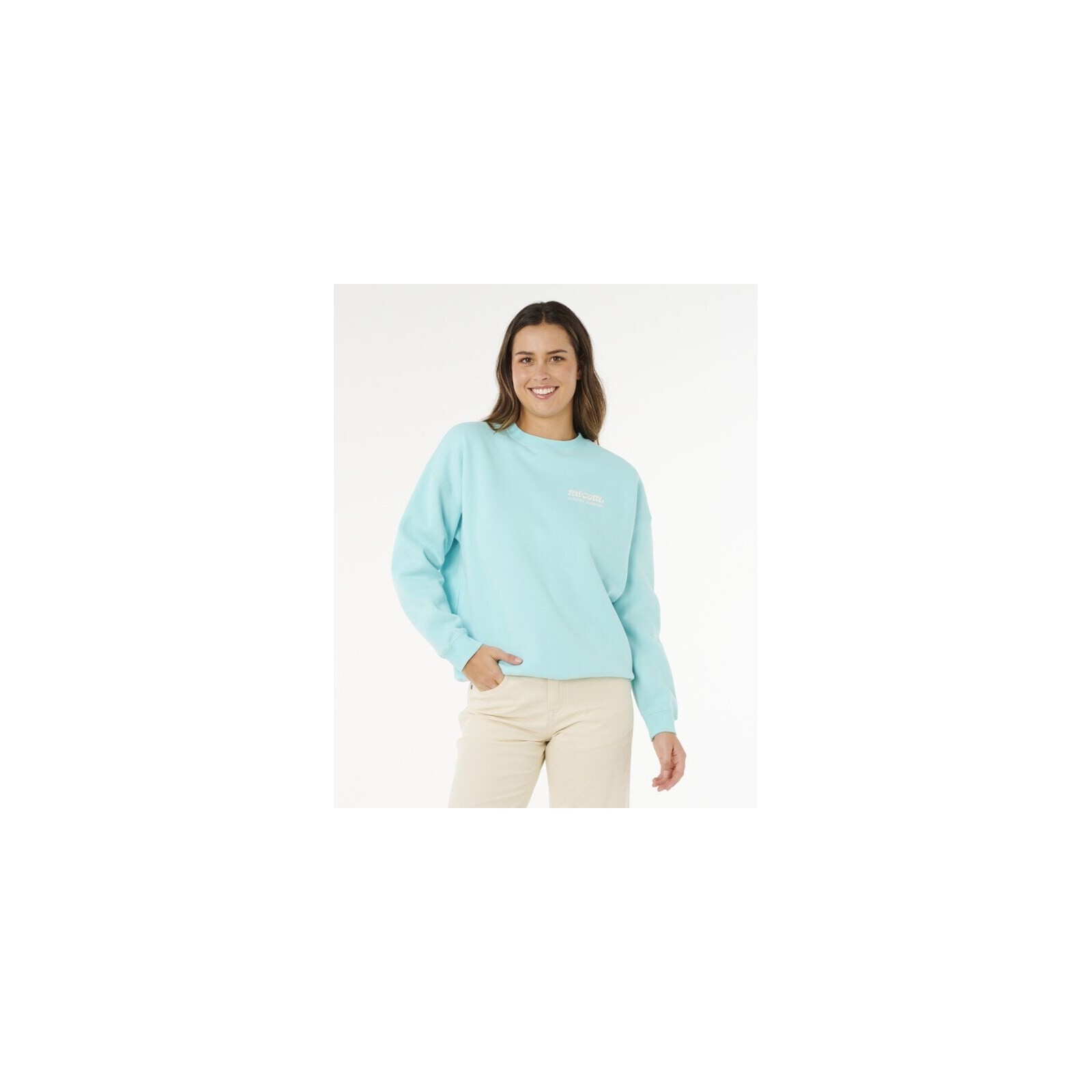 mikina RIP CURL - Surf Puff Inspired Crew Light Sea Blue (2830)