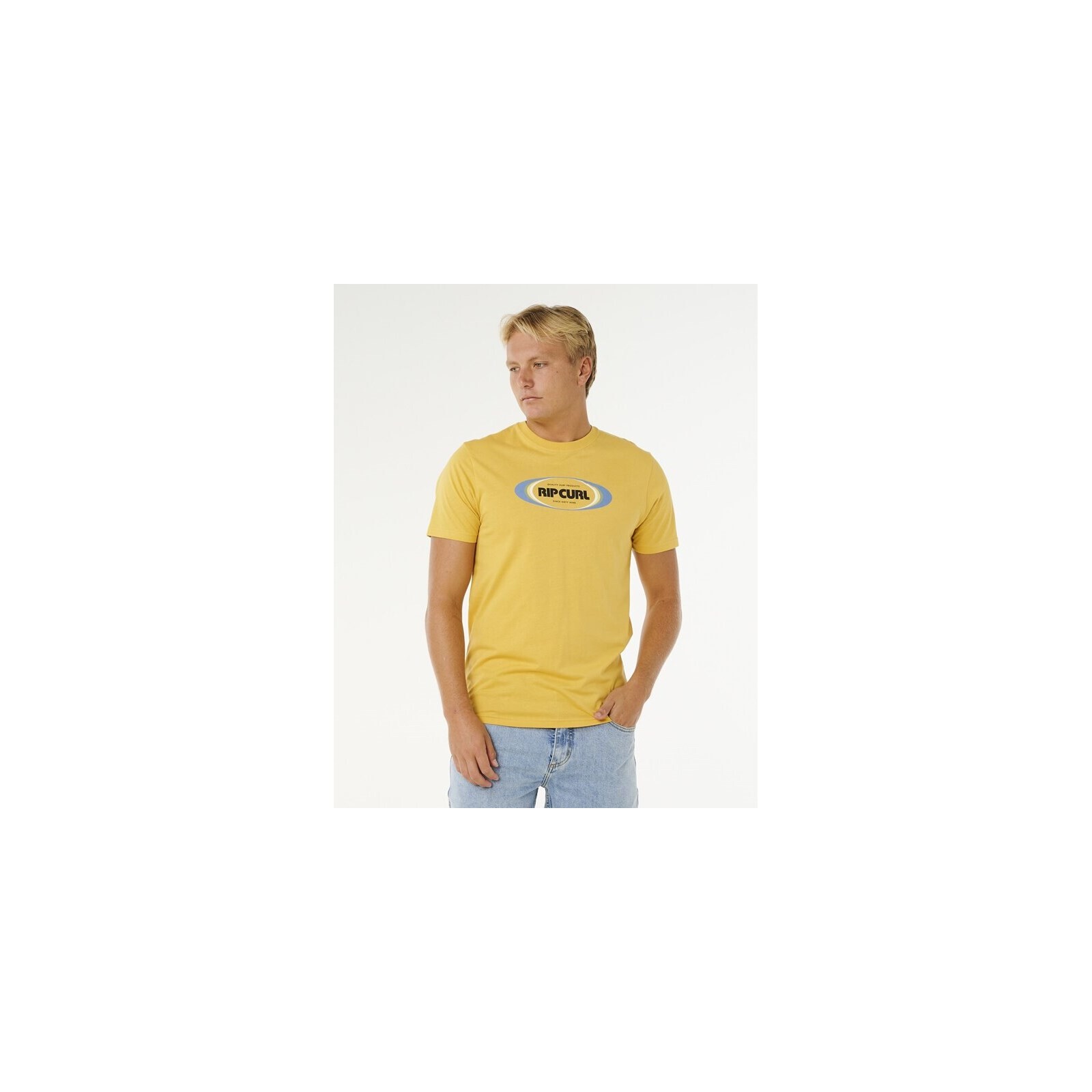 triko RIP CURL - Yo Mumma Tee Ochre (14) velikost: XXL
