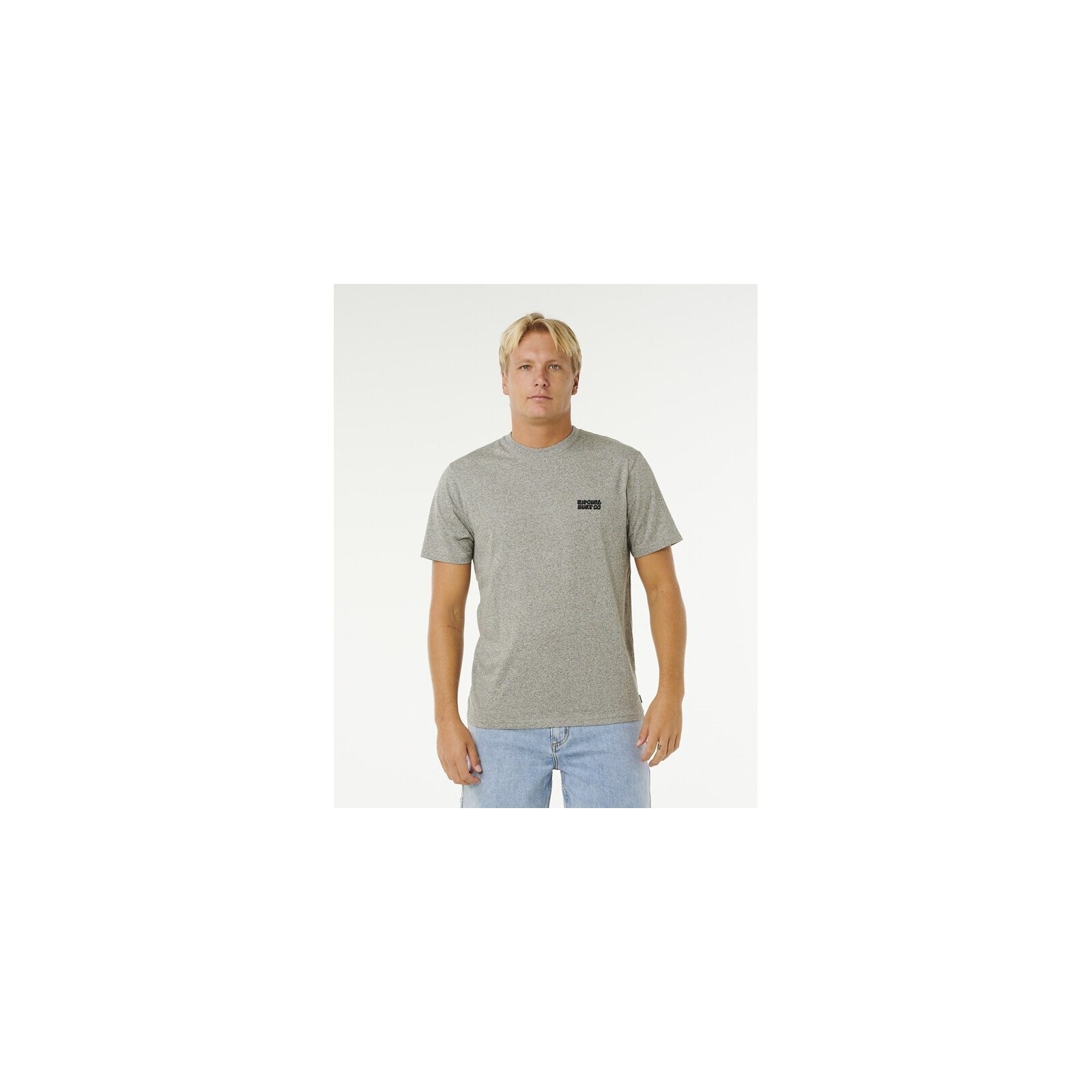 triko RIP CURL - Easy Embroid Tee Grey Marle (85) velikost: M