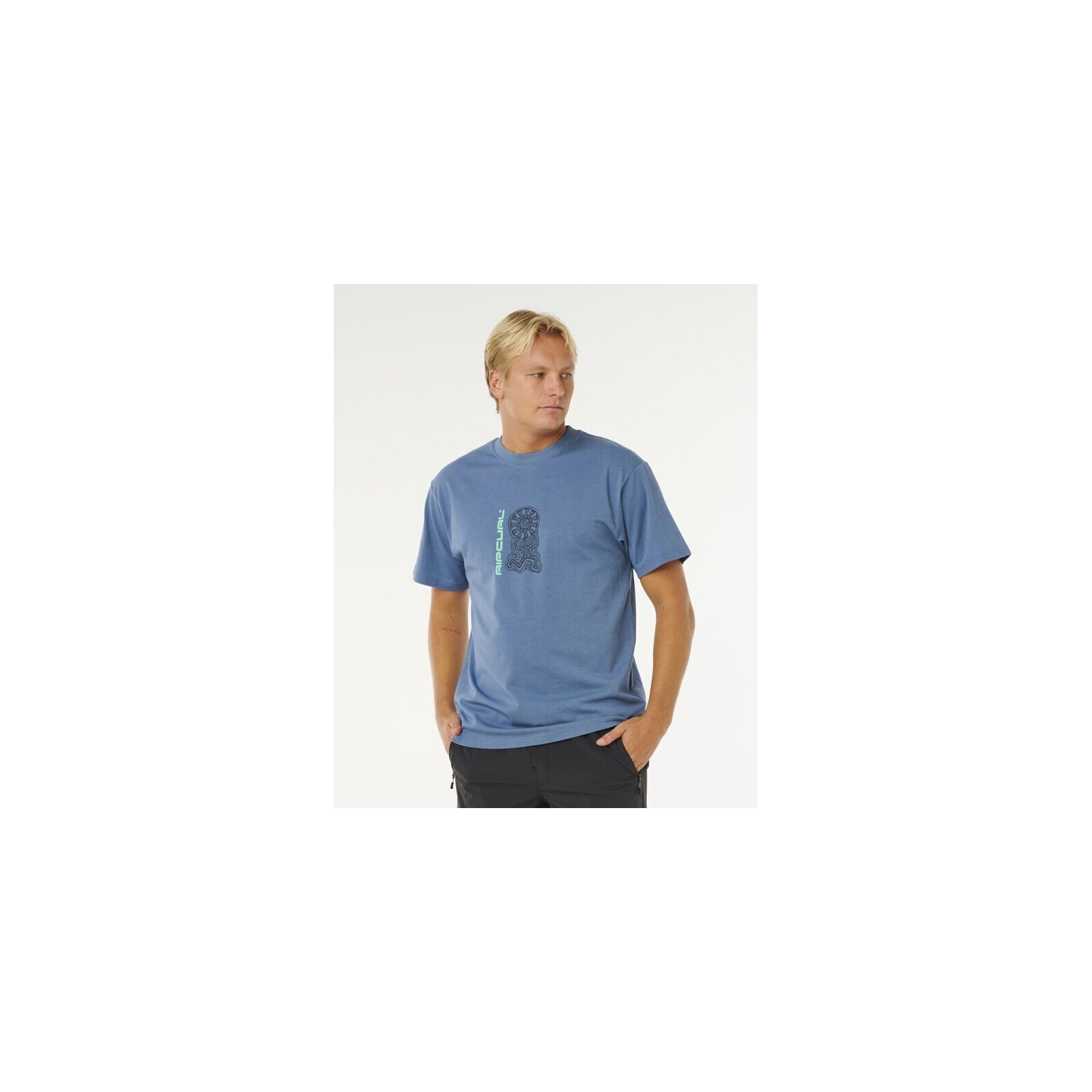 triko RIP CURL - Search Sundial Tee Bluefin (2361) velikost: M