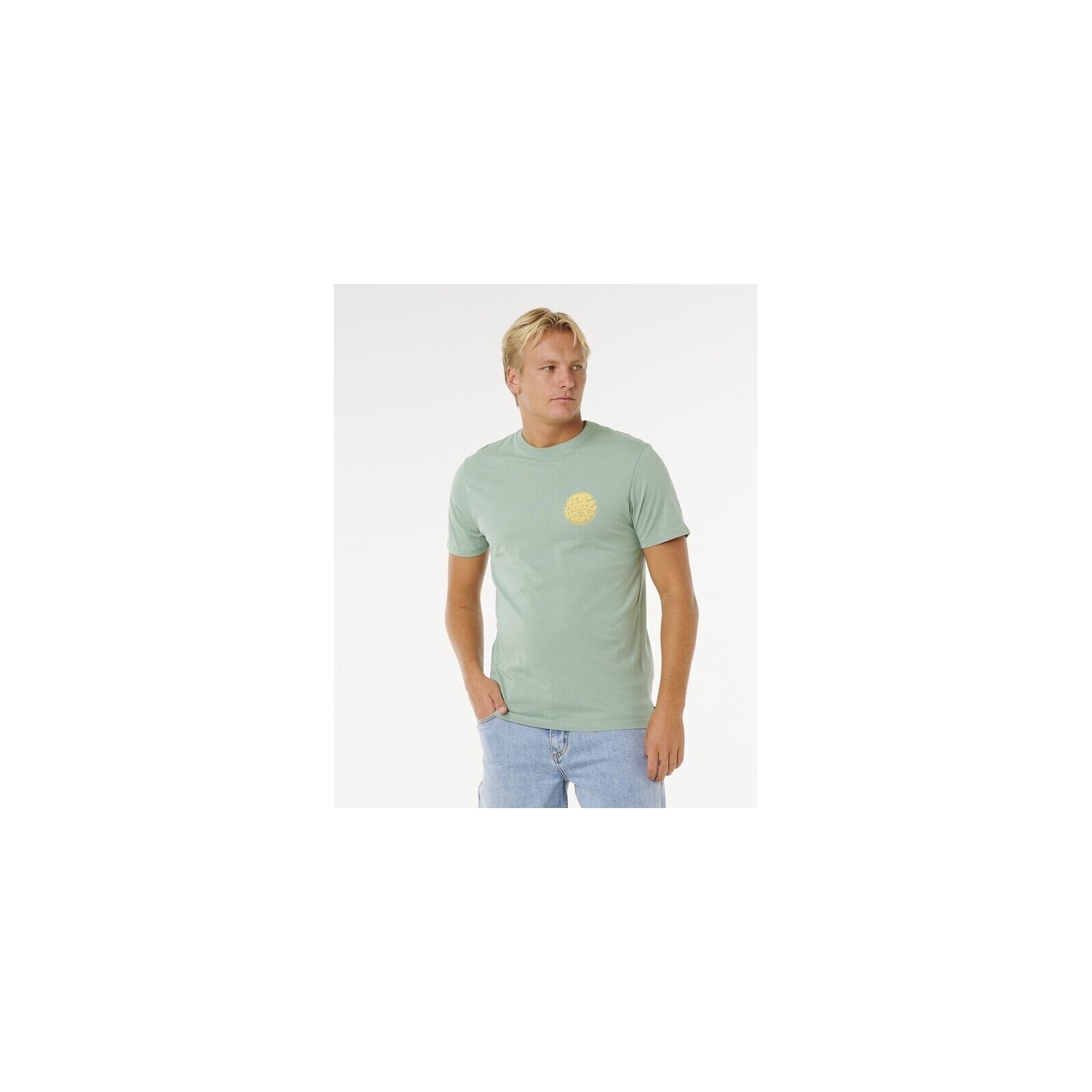 triko RIP CURL - Wettie Passage Icon Tee Aloe (3237) velikost: L