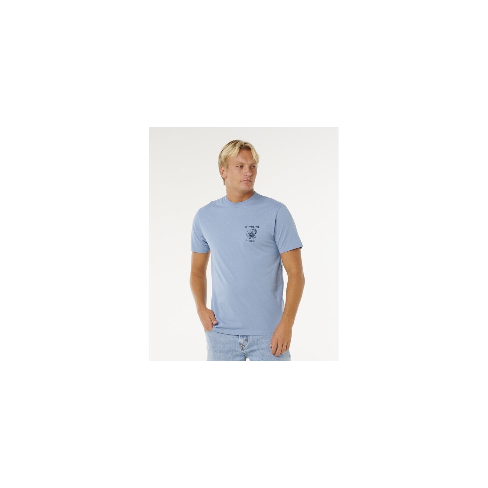 triko RIP CURL - Desti Animals Tee Faded Denim (4737) velikost: S