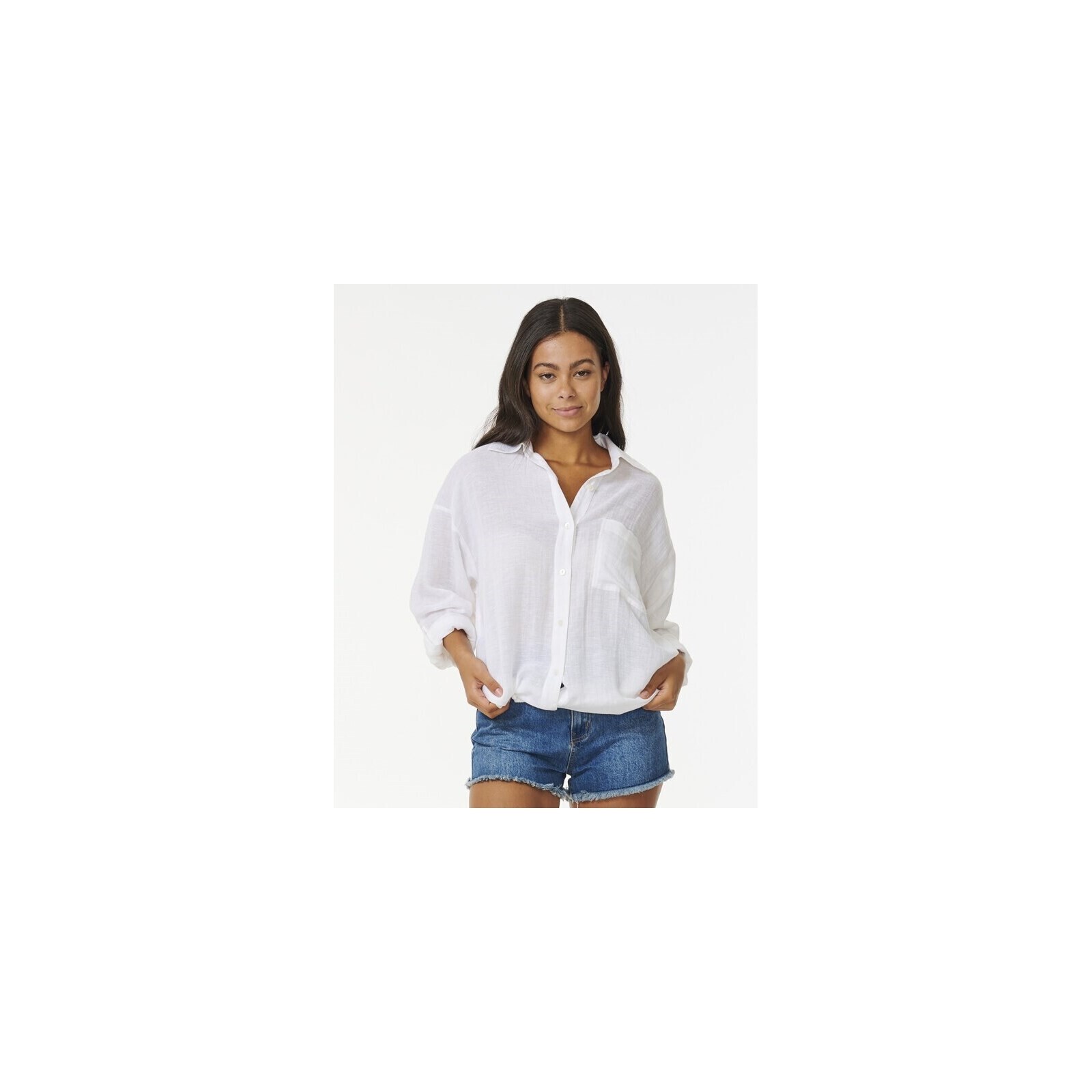 košile RIP CURL - Premium Surf Holiday Shirt White (1000) velikost: XS