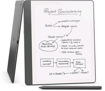 Amazon Kindle Scribe 2024 32GB Premium Pen, tungsten, BEZ REKLAM