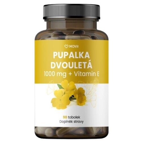 MOVit Pupalka dvouletá 1000mg+Vitamin E tob.90