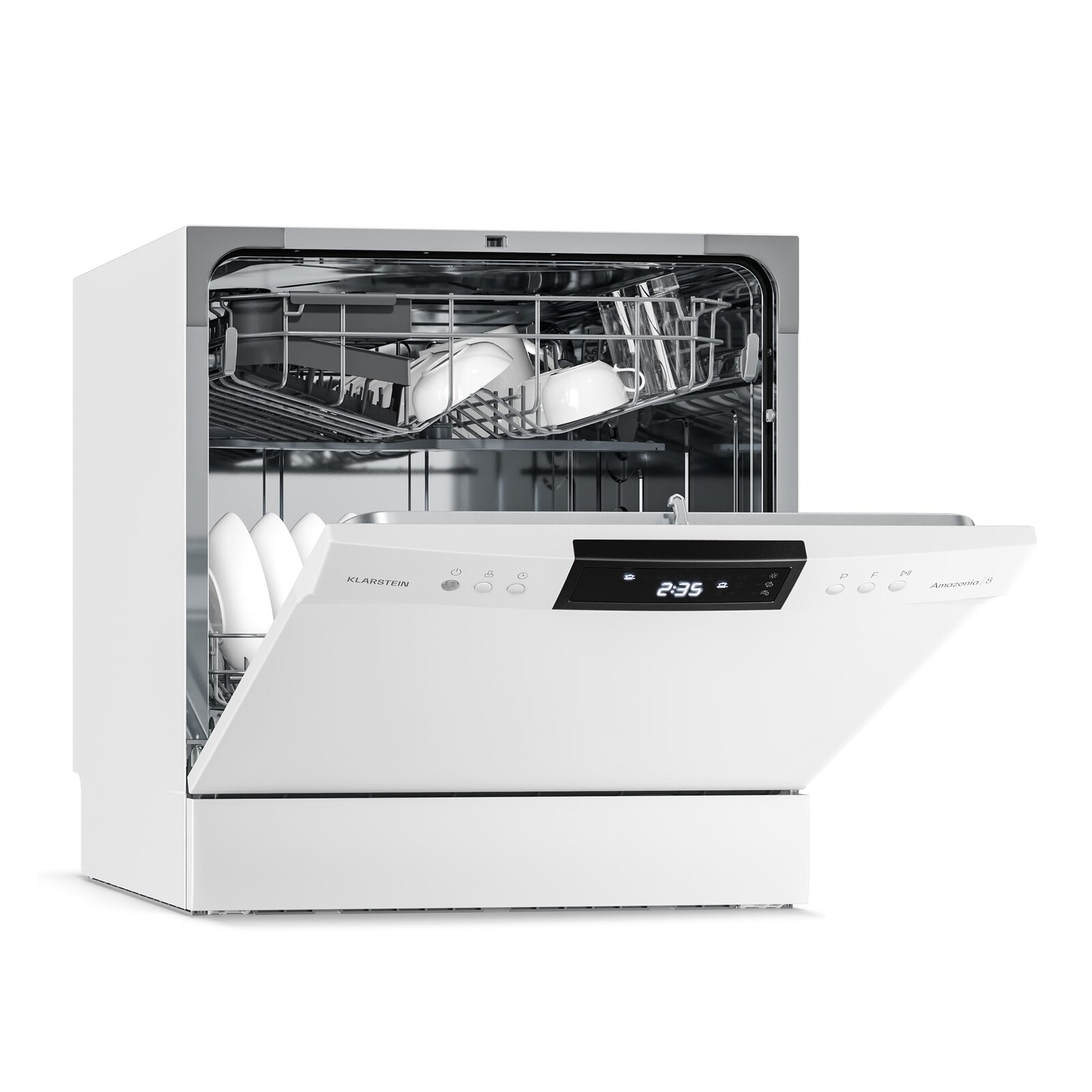 Klarstein Vestavná myčka nádobí Amazonia | 8 programů | Technologie Aqua-Stop | 1620 W | 55 cm