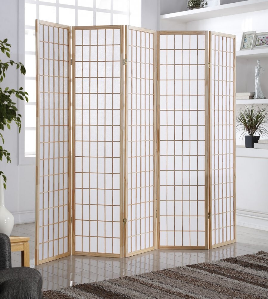 OUTLET - Paraván japonský 5dílný SC01-5 Dekorhome