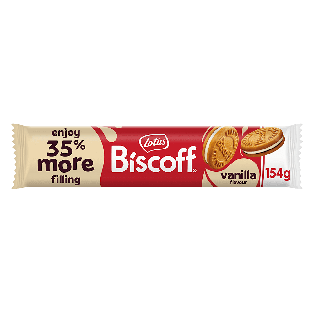 BISCOFF Sušenky plněné krémem s vanilkovou příchutí 154 g