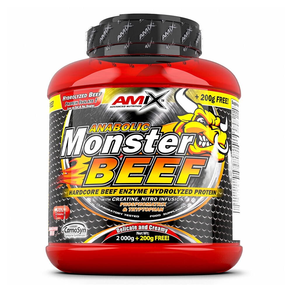 AMIX Anabolic monster beef 90% protein vanilka a limetka 2200 g