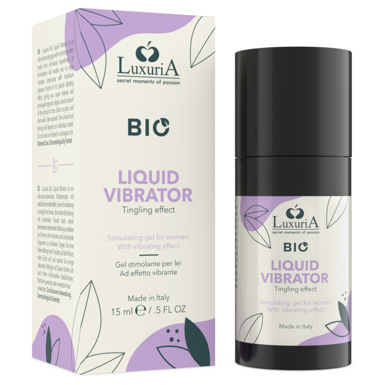 Intimateline Luxuria BIO - tekutý vibrační gel pro ženy (15 ml)