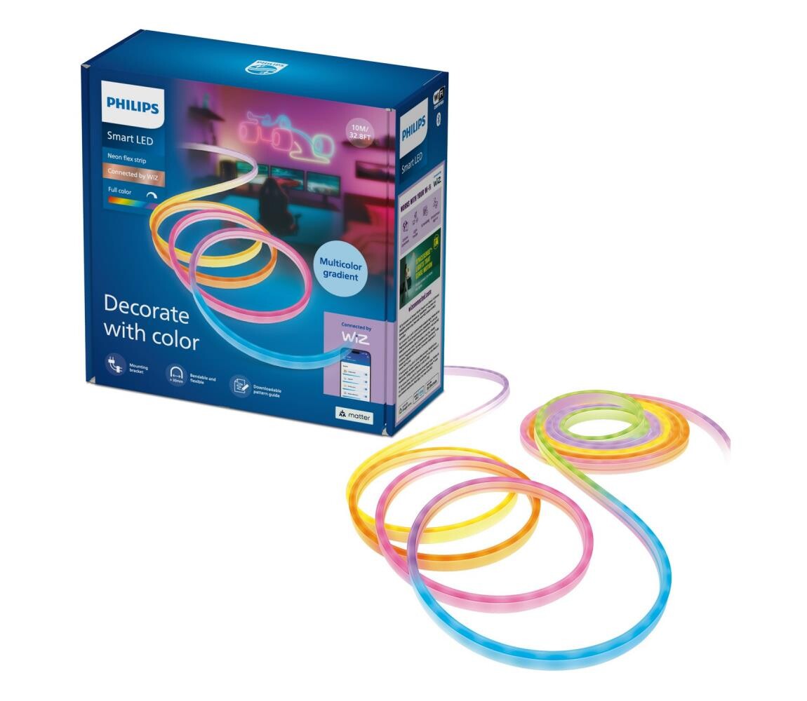 Philips -LED Stmívatelný pásek SMART NEON FLEX 10m LED/45W/230V 2700/6500K Wi-Fi 8721103159403