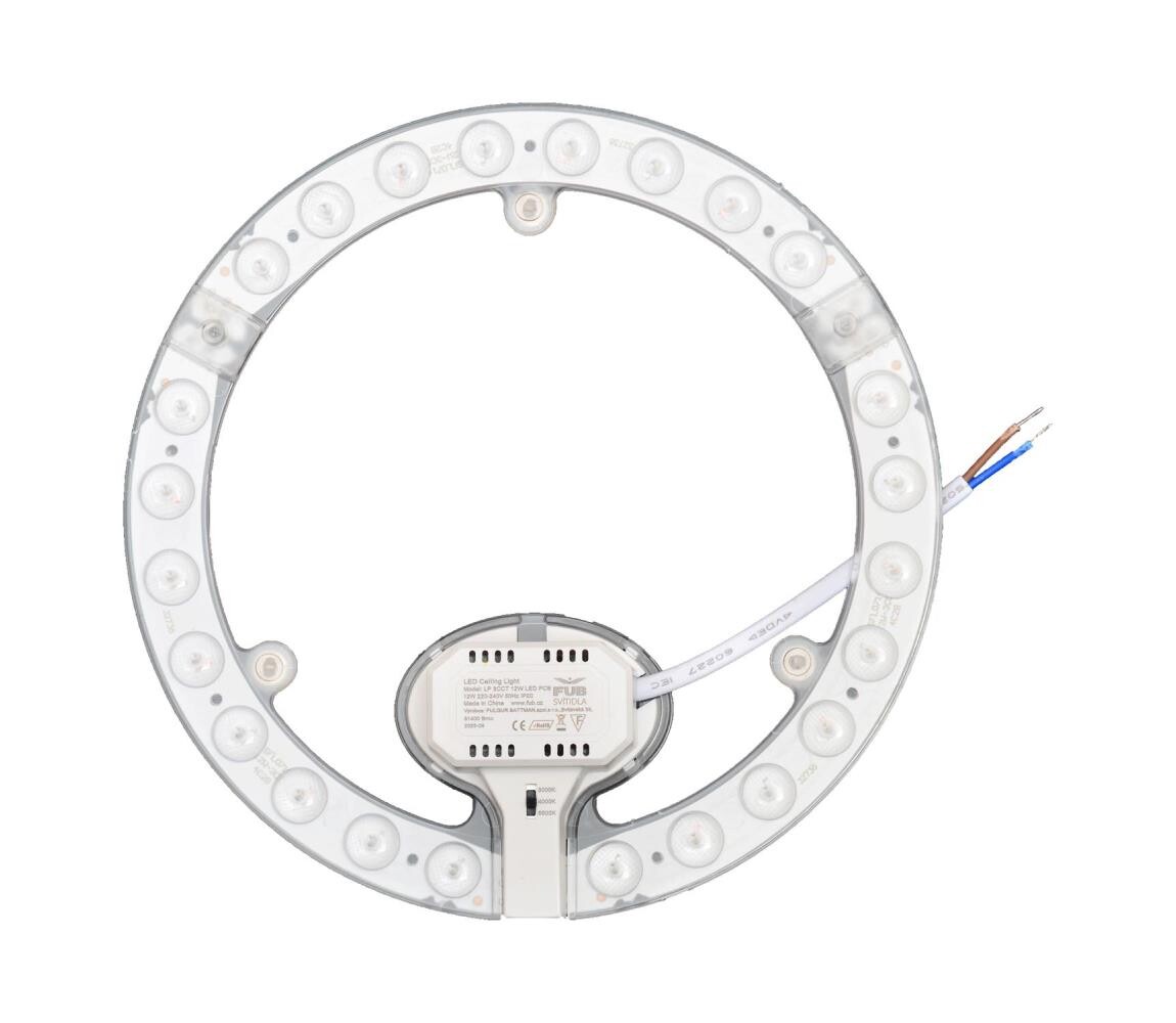 Fulgur s-43088 - LED Magnetický modul LED/12W/230V 3000/4000/6500K pr. 19,3 cm s-43088
