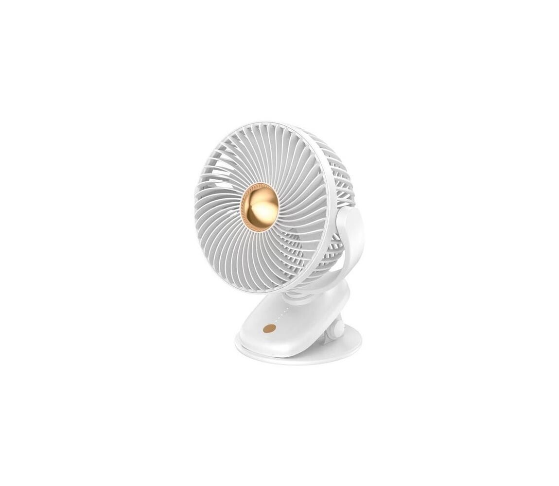 Eurolamp Nabíjecí stolní látor s klipem 5W/5V 1200 mAh bílá 300-20534