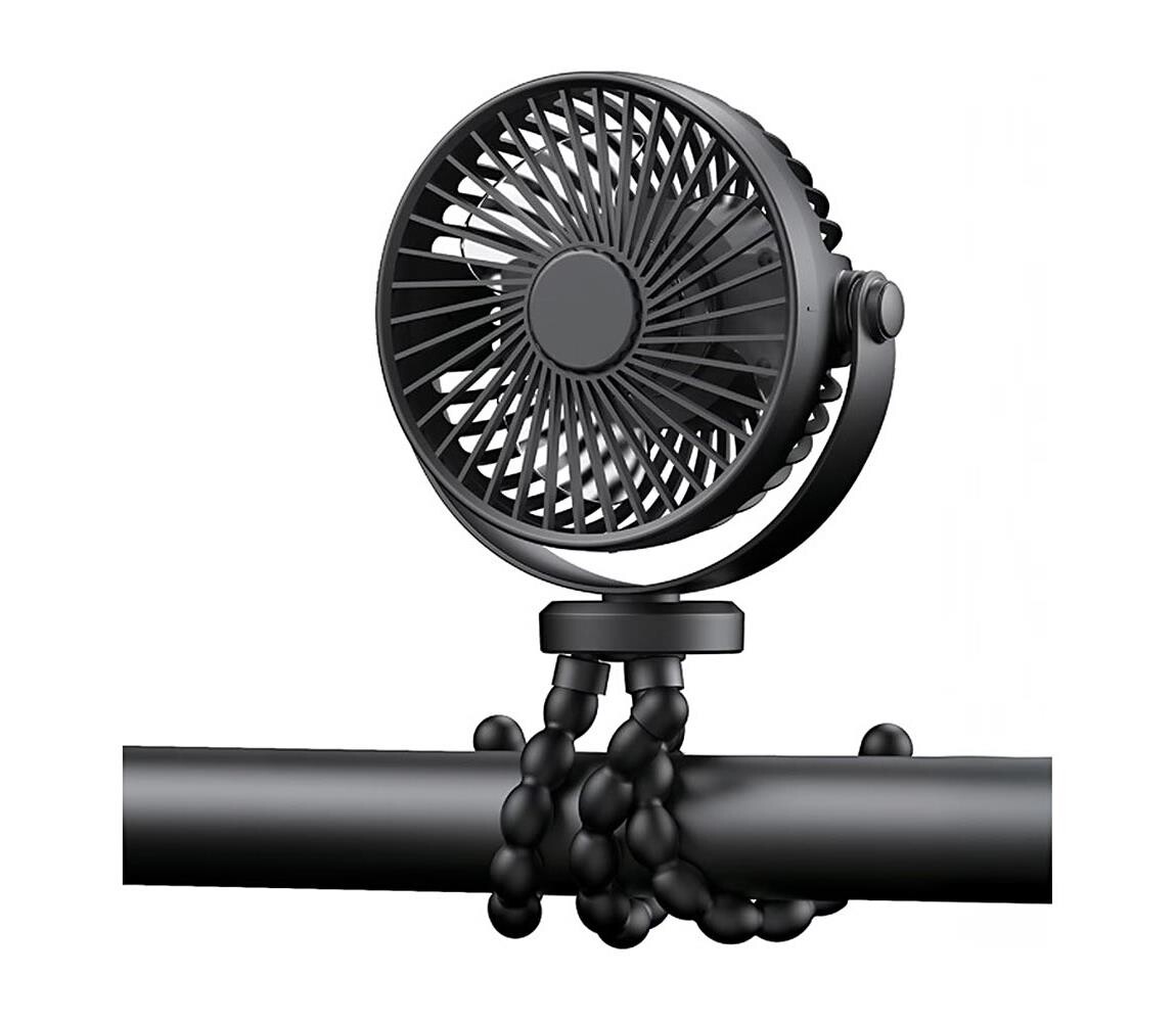 Eurolamp Nabíjecí stolní látor 3W/5V 1200 mAh černá 300-20504