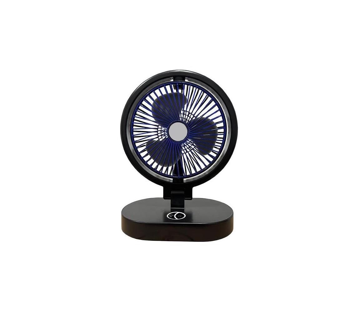 Eurolamp Nabíjecí stolní látor 5W/5V 1200 mAh černá 300-20513