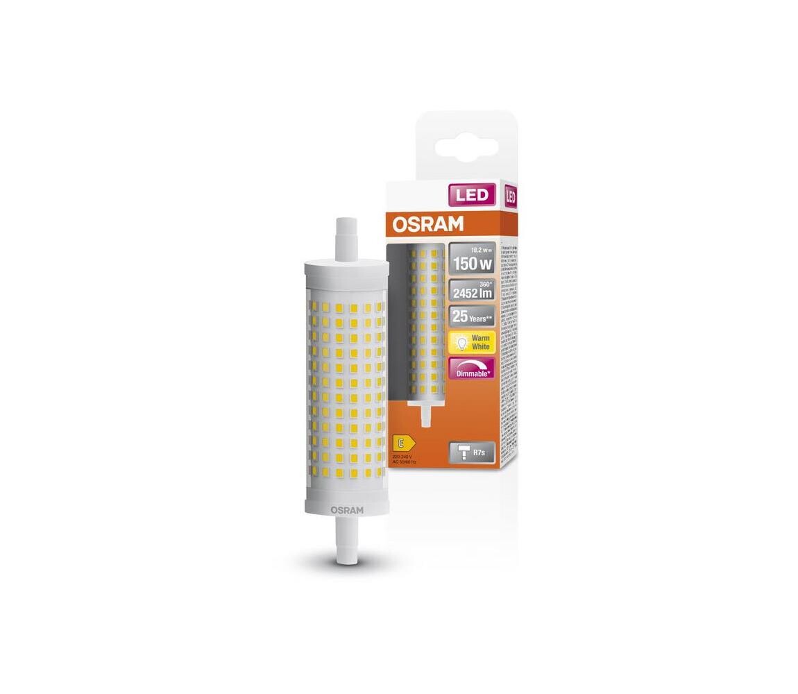 LED Stmívatelná žárovka R7s/18,2W/230V 2700K 118 mm - Osram 4058075432574