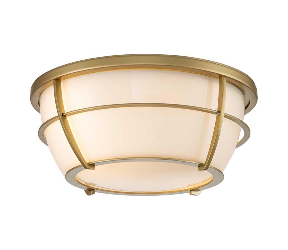 Elstead Quoizel QZ-CHANCE-F-PNBR- Koupelnové stropní svítidlo CHANCE 2xE27/60W/230V IP44 QZ-CHANCE-F-PNBR