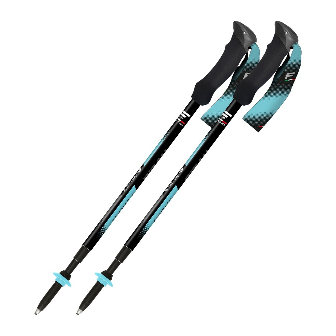 Fizan Compact Tech 4 light blue Trekové hole
