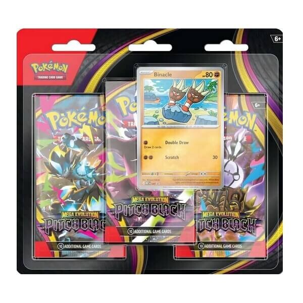 Pokémon Pitch Black 3 Pack Blister - Binacle