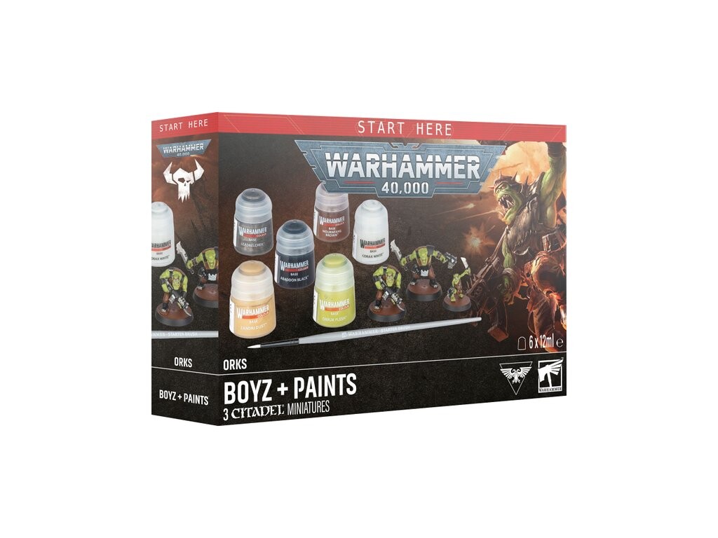 Citadel Warhammer 40000: Orks: Boyz + Paints