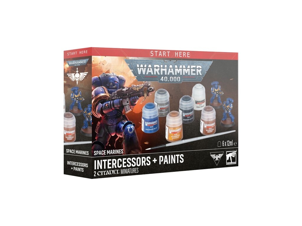 Citadel Warhammer 40000: Space Marines: Intercessors + Paints
