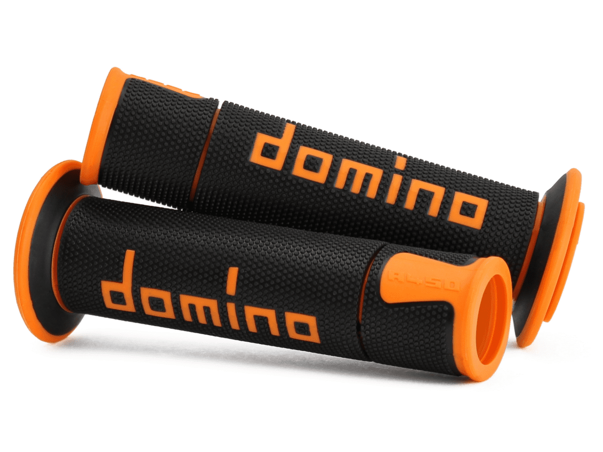 Gripy Domino A450 on-road racing černo - oranžové, otevřené A45041C4540B7-0
