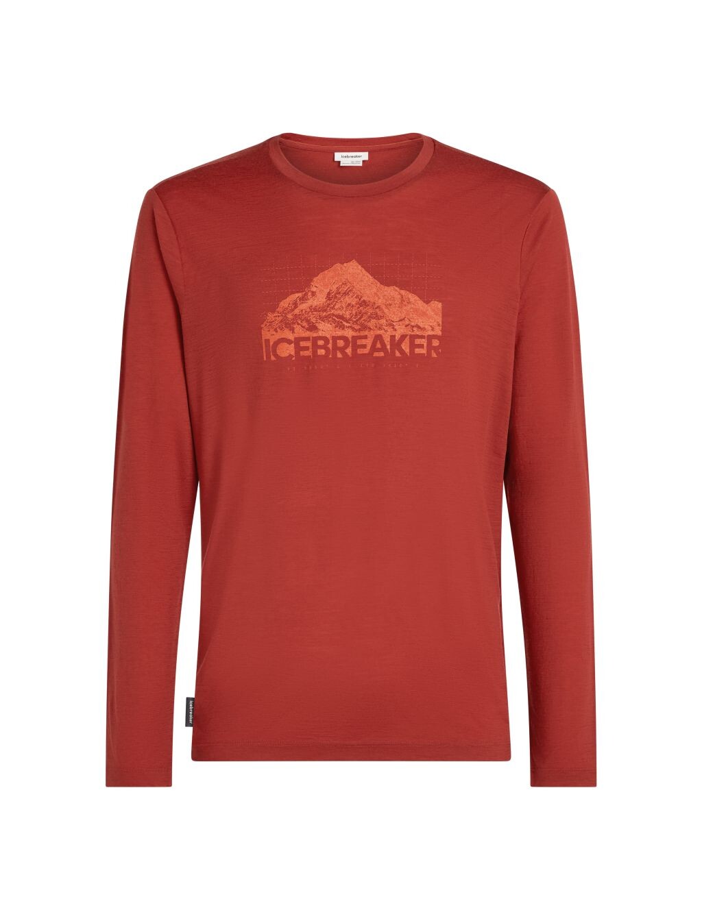 ICEBREAKER Mens Merino 150 Tech Lite LS Tee AorakiExplor, Agate (vzorek) velikost: M