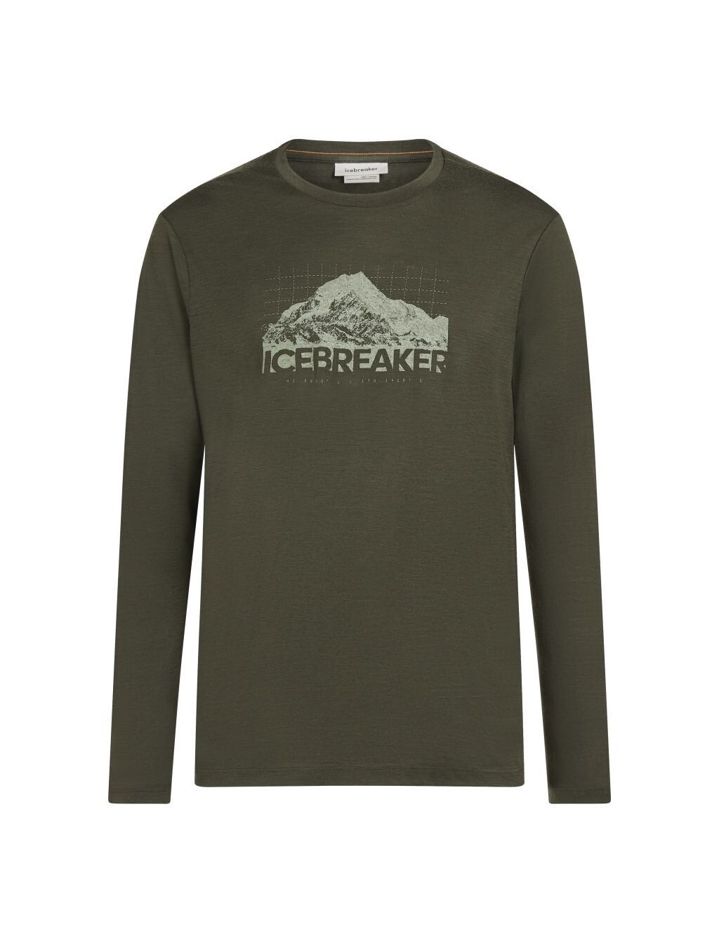 ICEBREAKER Mens Merino 150 Tech Lite LS Tee AorakiExplor, Dark Loden (vzorek) velikost: M