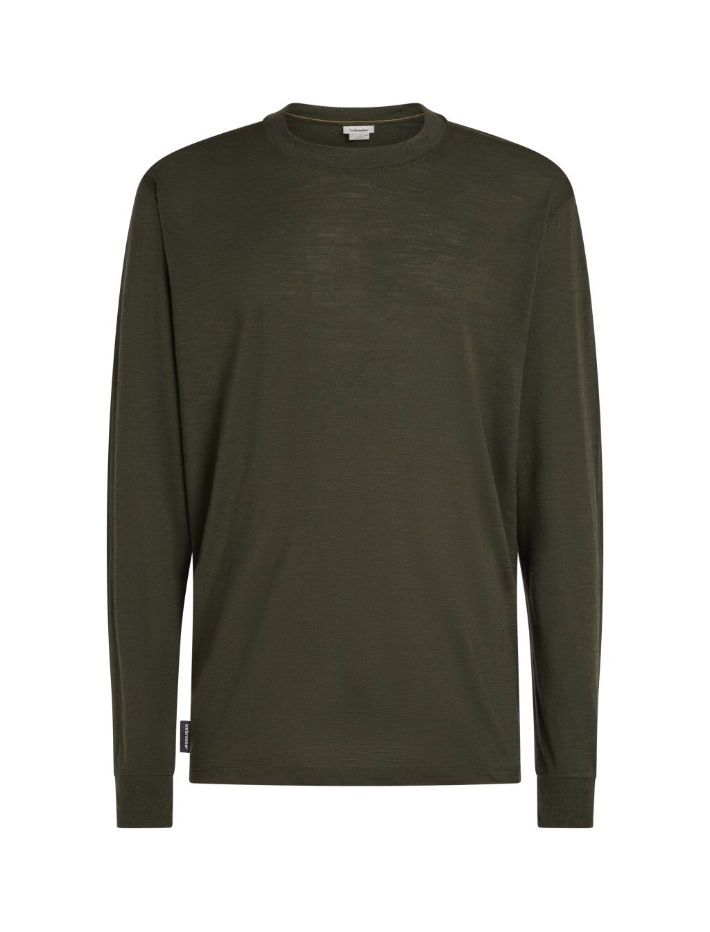 ICEBREAKER Mens Merino 150 Tech Lite LS Relaxed Tee, Dark Loden (vzorek) velikost: M