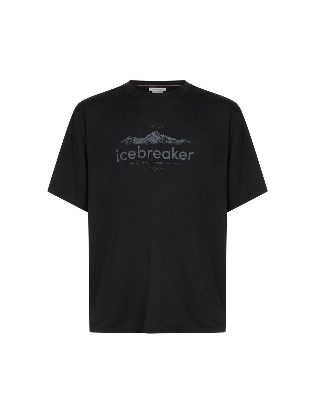ICEBREAKER Mens Merino 150 Tech Lite SS Rlxd T ibHeritage, Black (vzorek) velikost: M