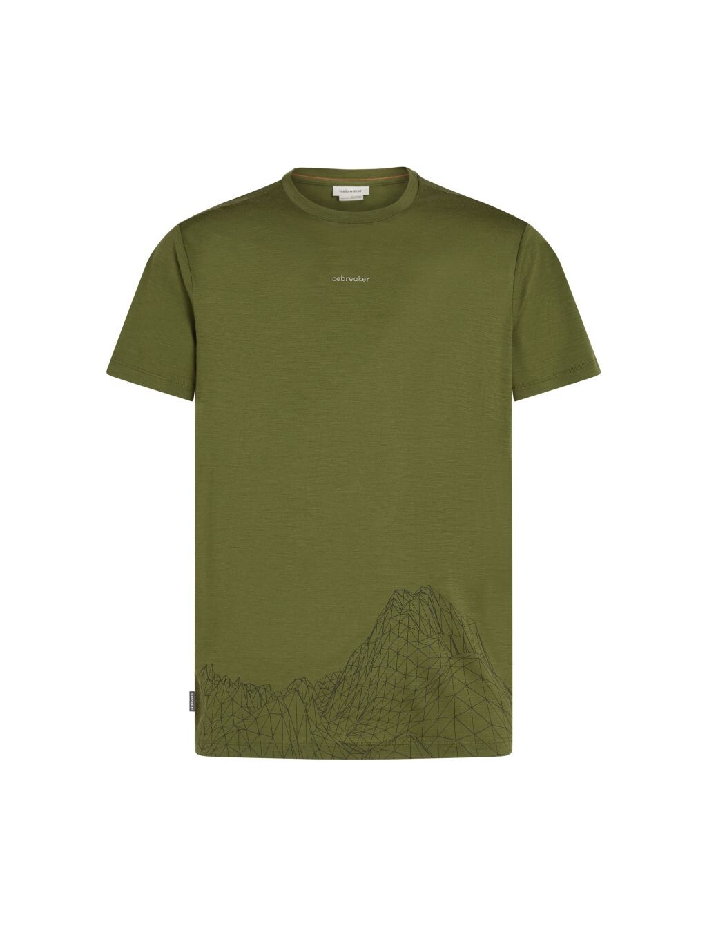 ICEBREAKER Mens Merino 150 Tech Lite SS Tee 3D Mapping, Sphagnum (vzorek) velikost: M