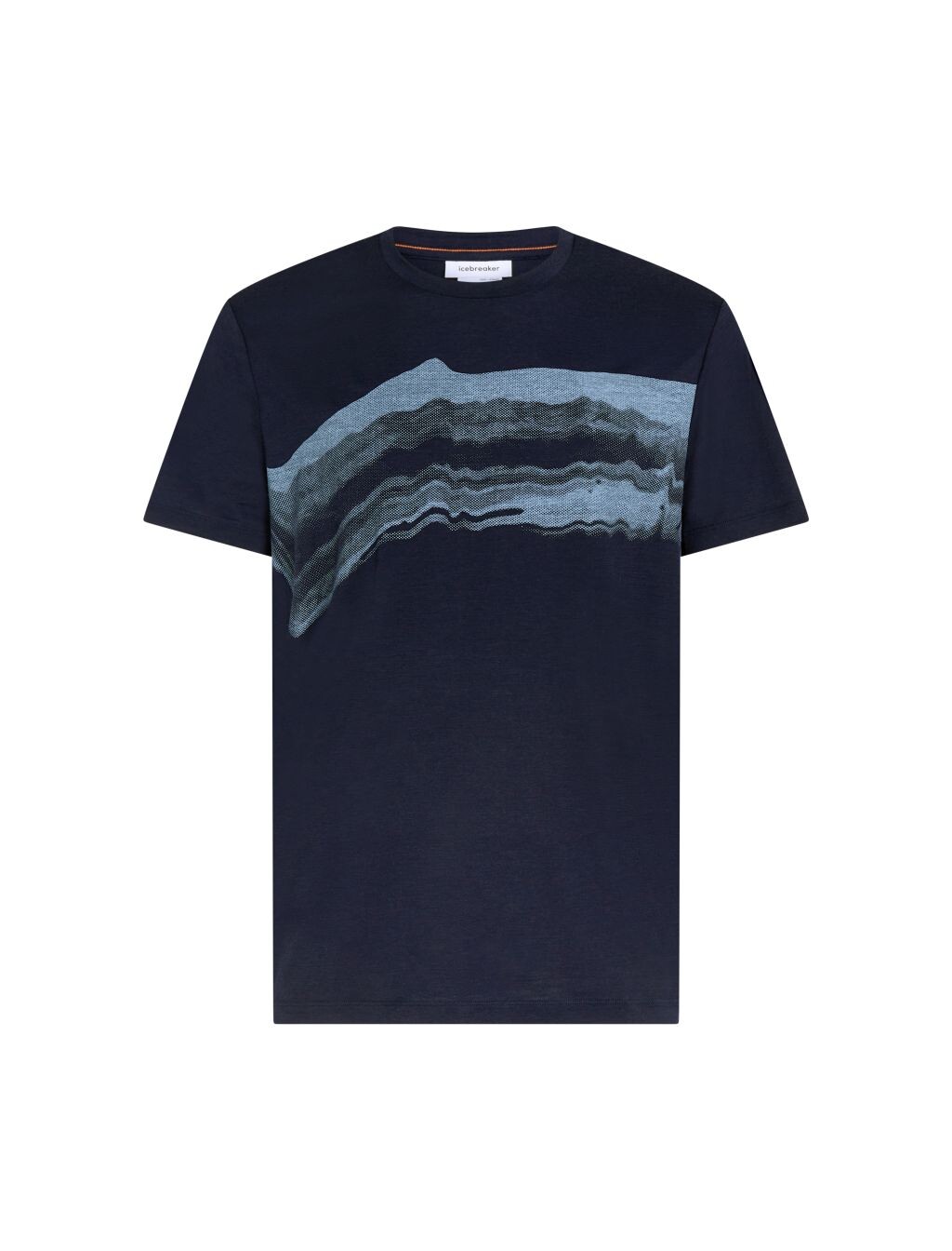 ICEBREAKER Mens Merino 150 Tech Lite SS Tee Getaway, Midnight Navy (vzorek) velikost: M