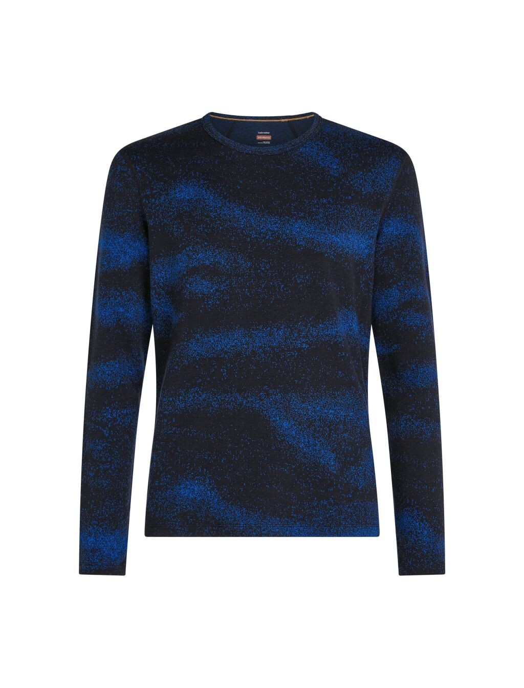 ICEBREAKER Mens Merino 260 Tech Vertex LS Crewe Chillwav, Midnight Navy/Lazurite/J (vzorek) velikost: M