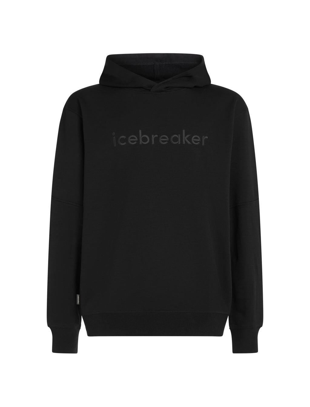 ICEBREAKER Mens Merino 360 RealFleece Elemental LS Hood, Black (vzorek) velikost: M