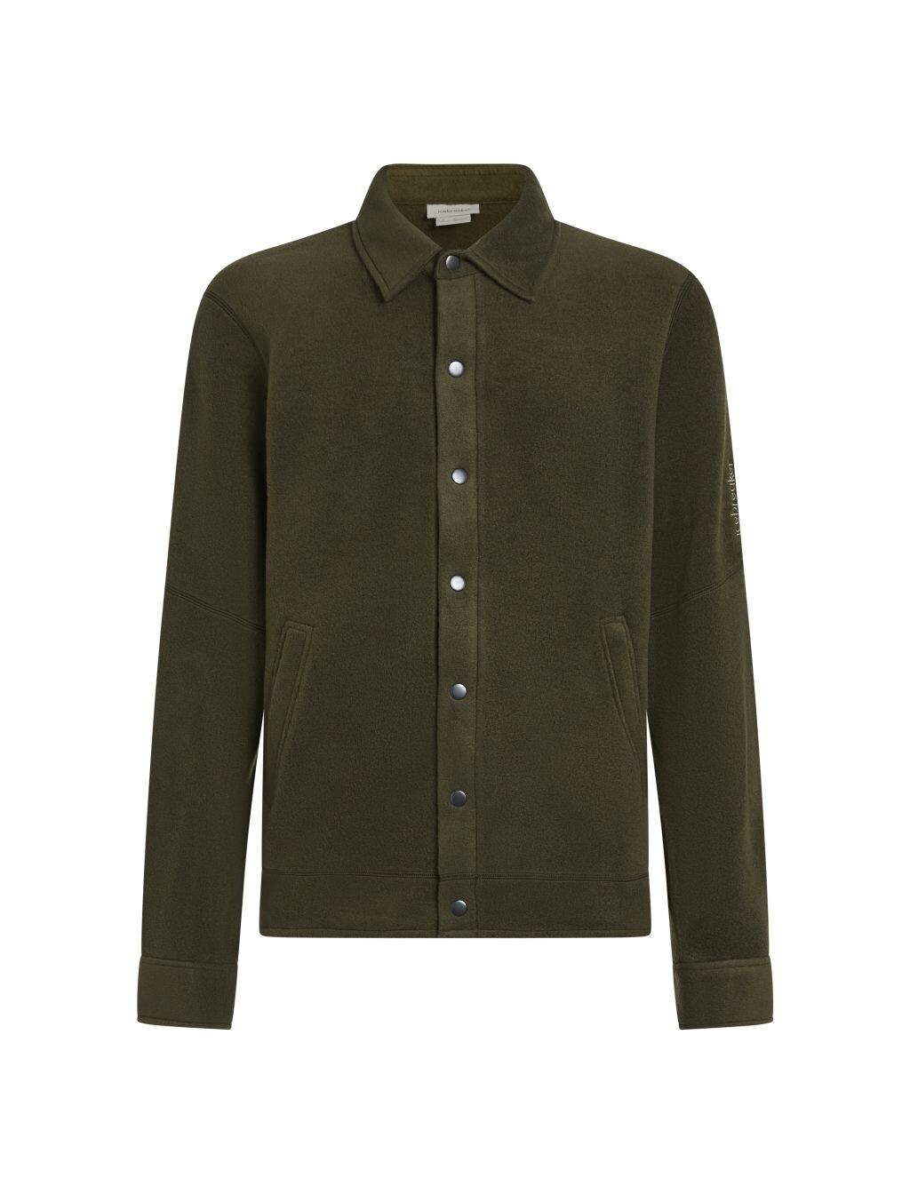 ICEBREAKER Mens Merino 800 RealF Classic Pile Shacket, Dark Loden (vzorek) velikost: M