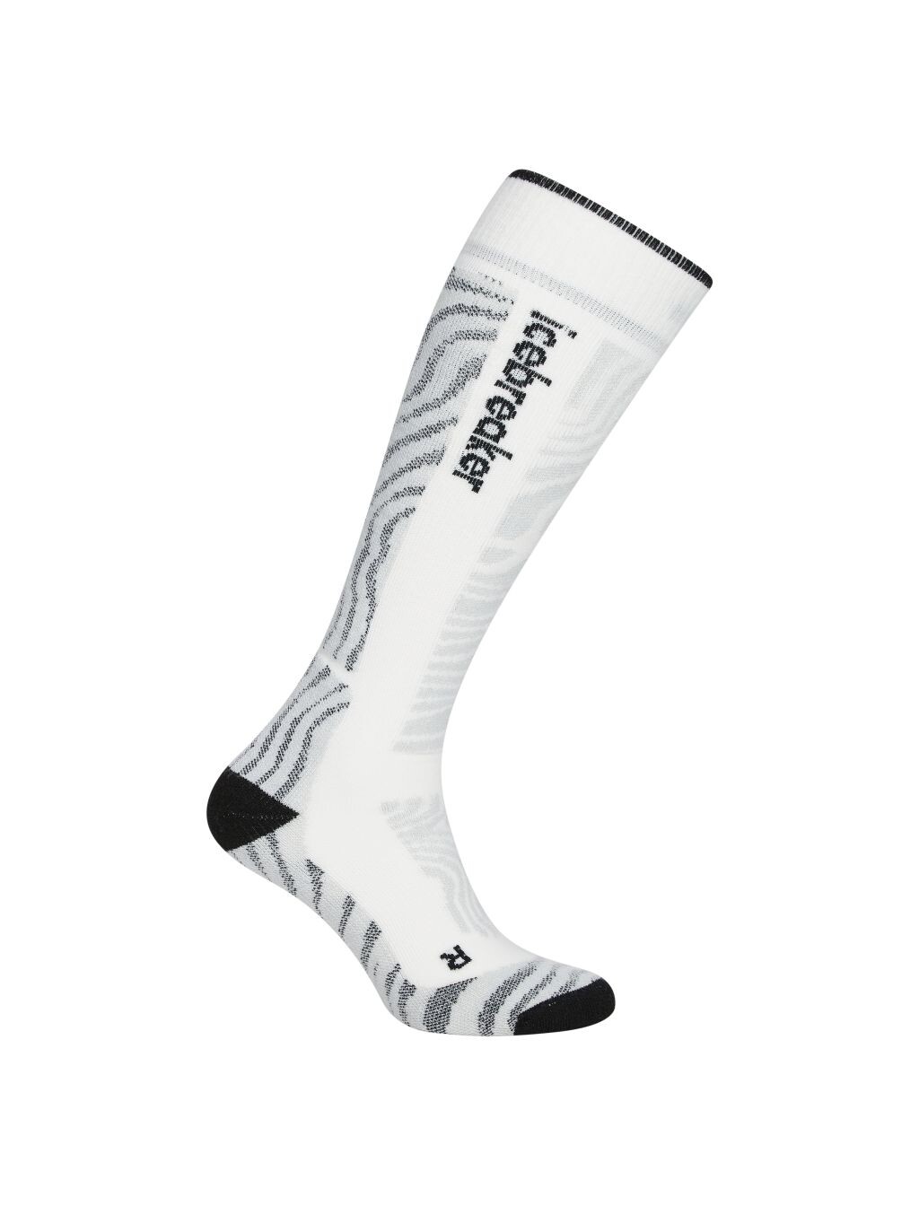 ICEBREAKER Mens Merino Ski+ Medium OTC Mountain Contour, Snow/Black/Ether (vzorek) velikost: M