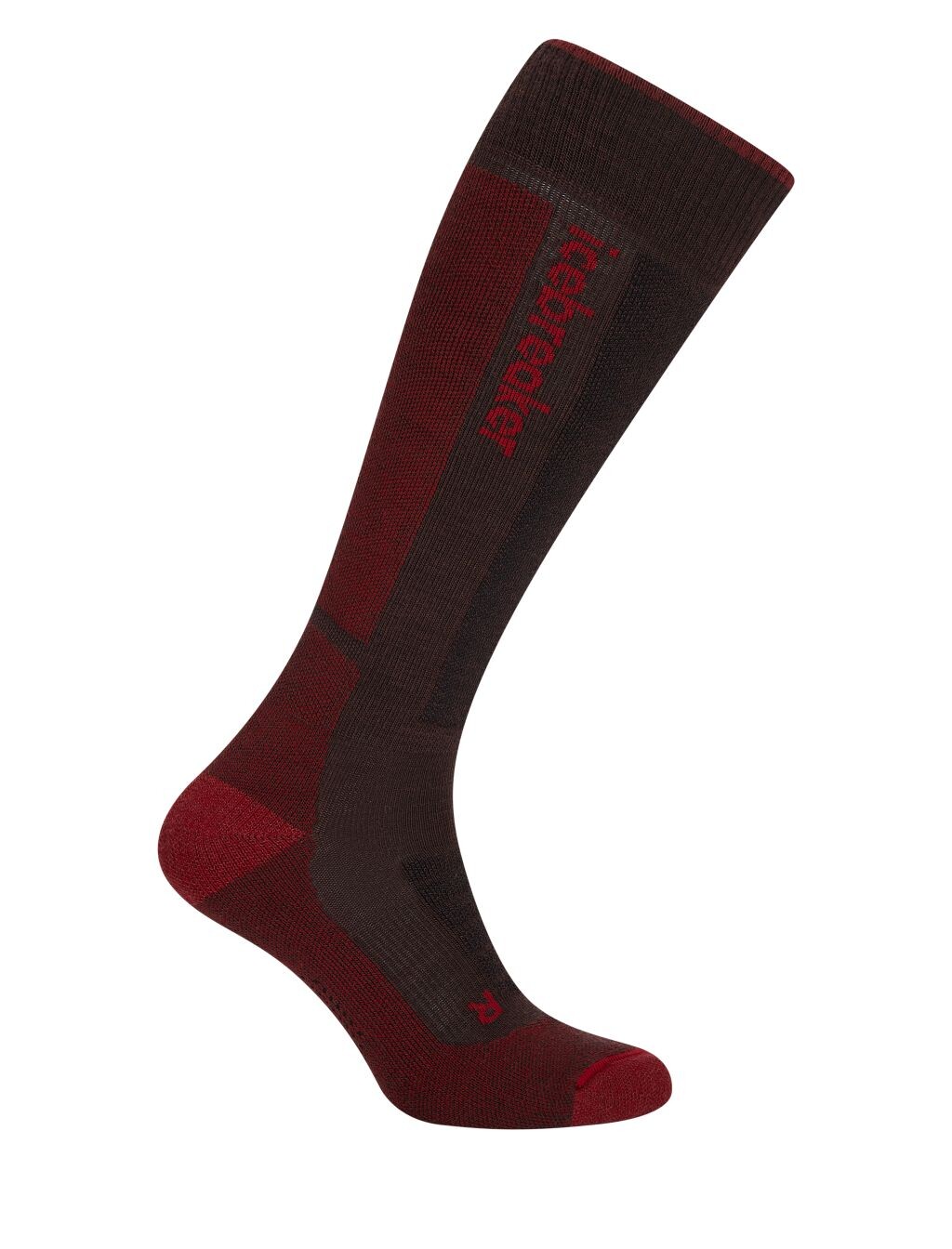 ICEBREAKER Mens Merino Ski+ Medium OTC, Bittersweet/Port/Black (vzorek) velikost: M