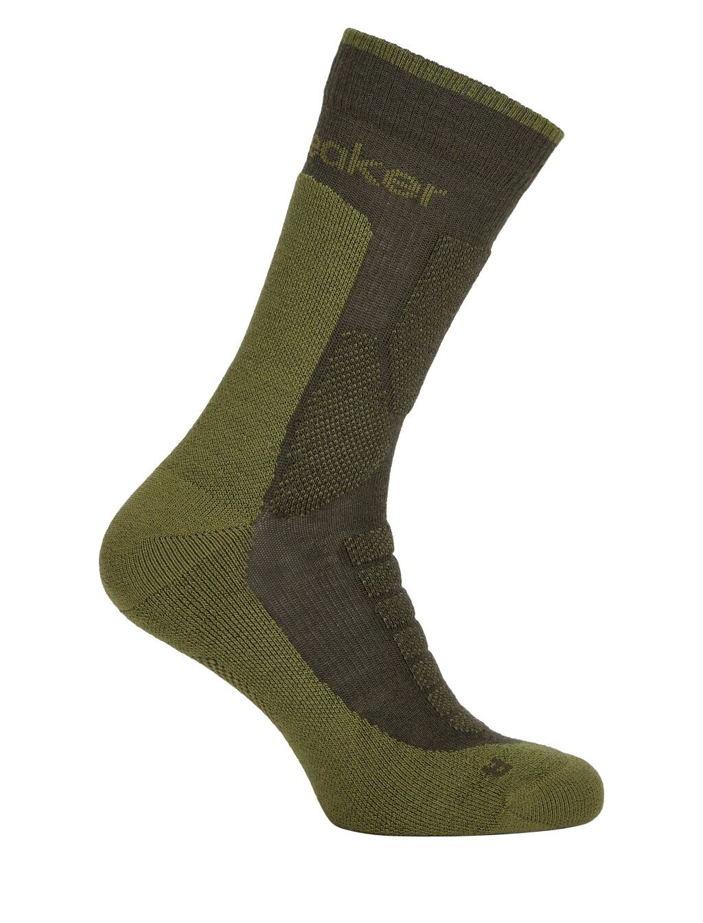 ICEBREAKER Mens Merino Hike+ Heavy Crew, Dark Loden/Sphagnum (vzorek) velikost: M