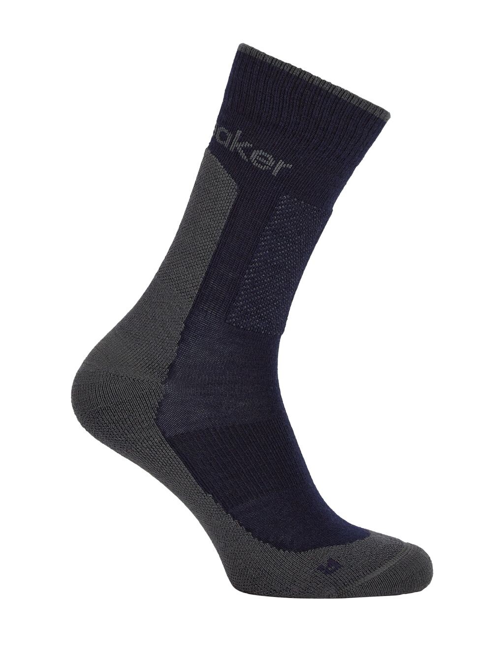 ICEBREAKER Mens Merino Hike+ Medium Crew, Midnight Navy/Obsidian (vzorek) velikost: M