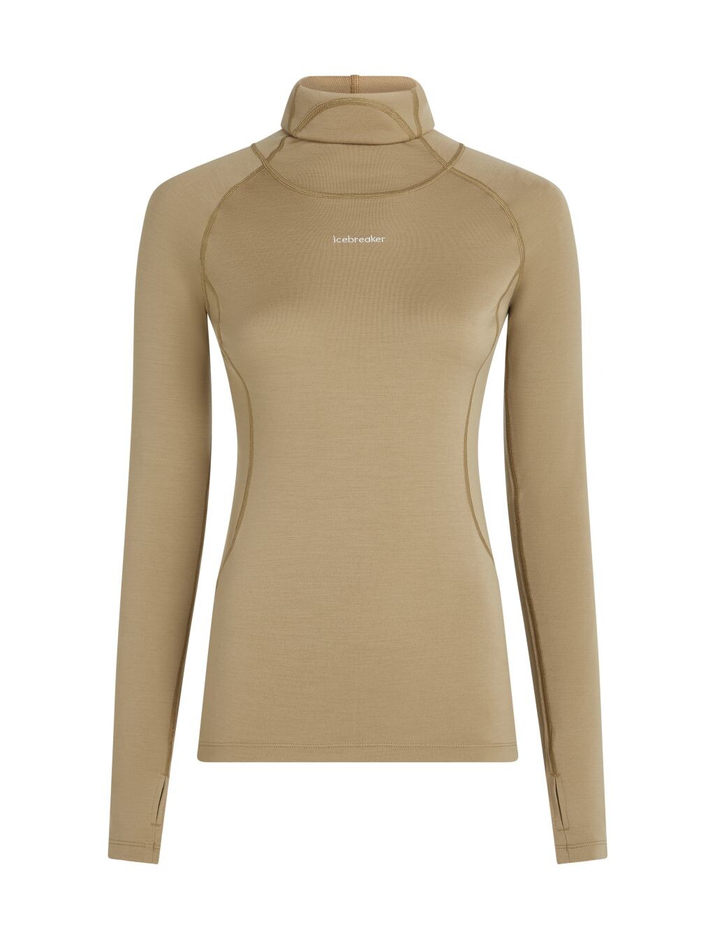 ICEBREAKER Wmns 300 MerinoFine Polar LS Roll Neck, Cumin (vzorek) velikost: S