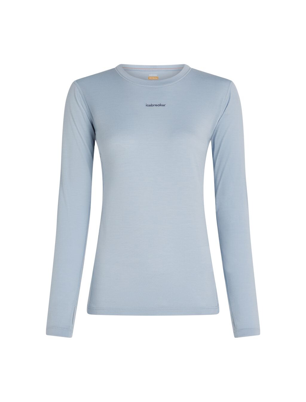ICEBREAKER Wmns 200 MerinoFine Ace LS Crewe, Zinc Blue (vzorek) velikost: S