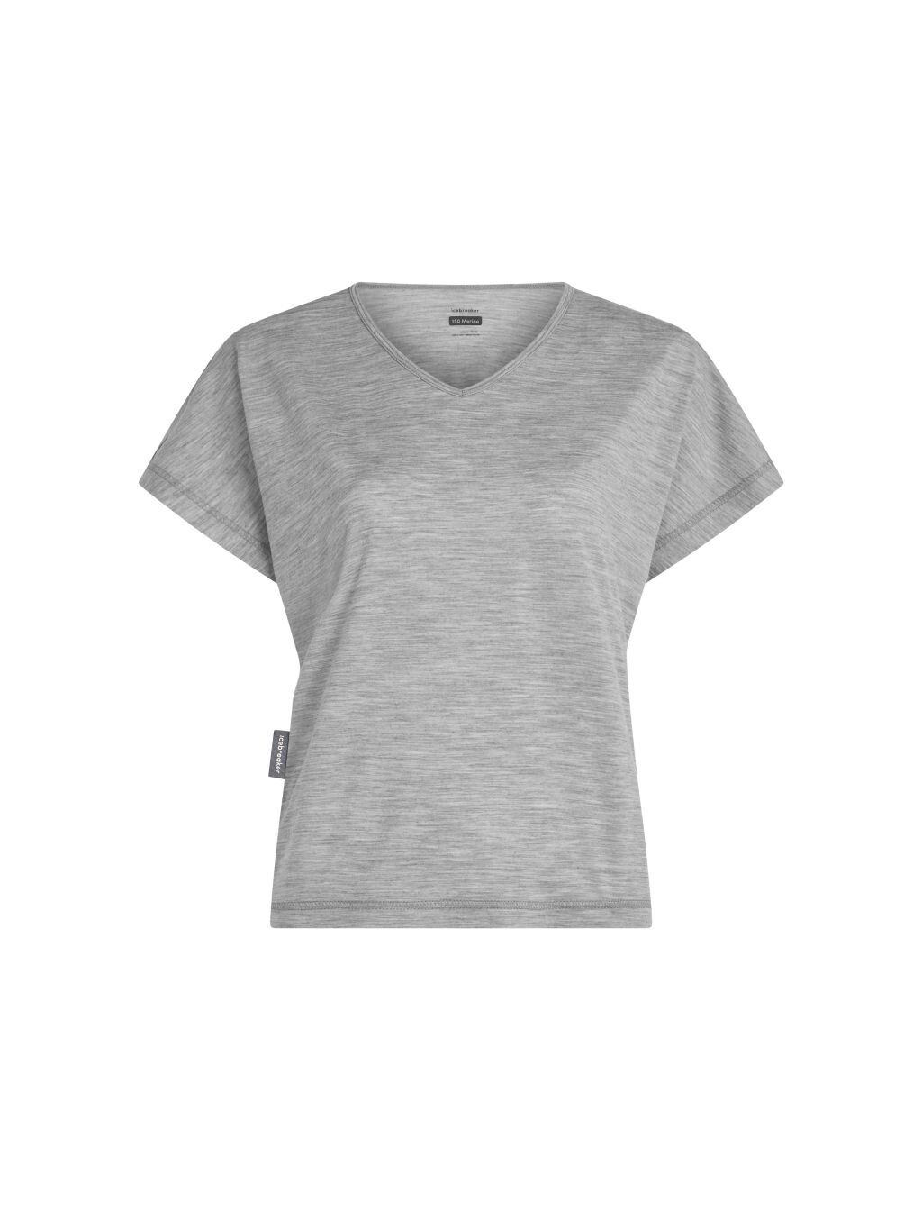 ICEBREAKER Wmns Merino 150 Lodge SS Tee, Metro Heather (vzorek) velikost: S