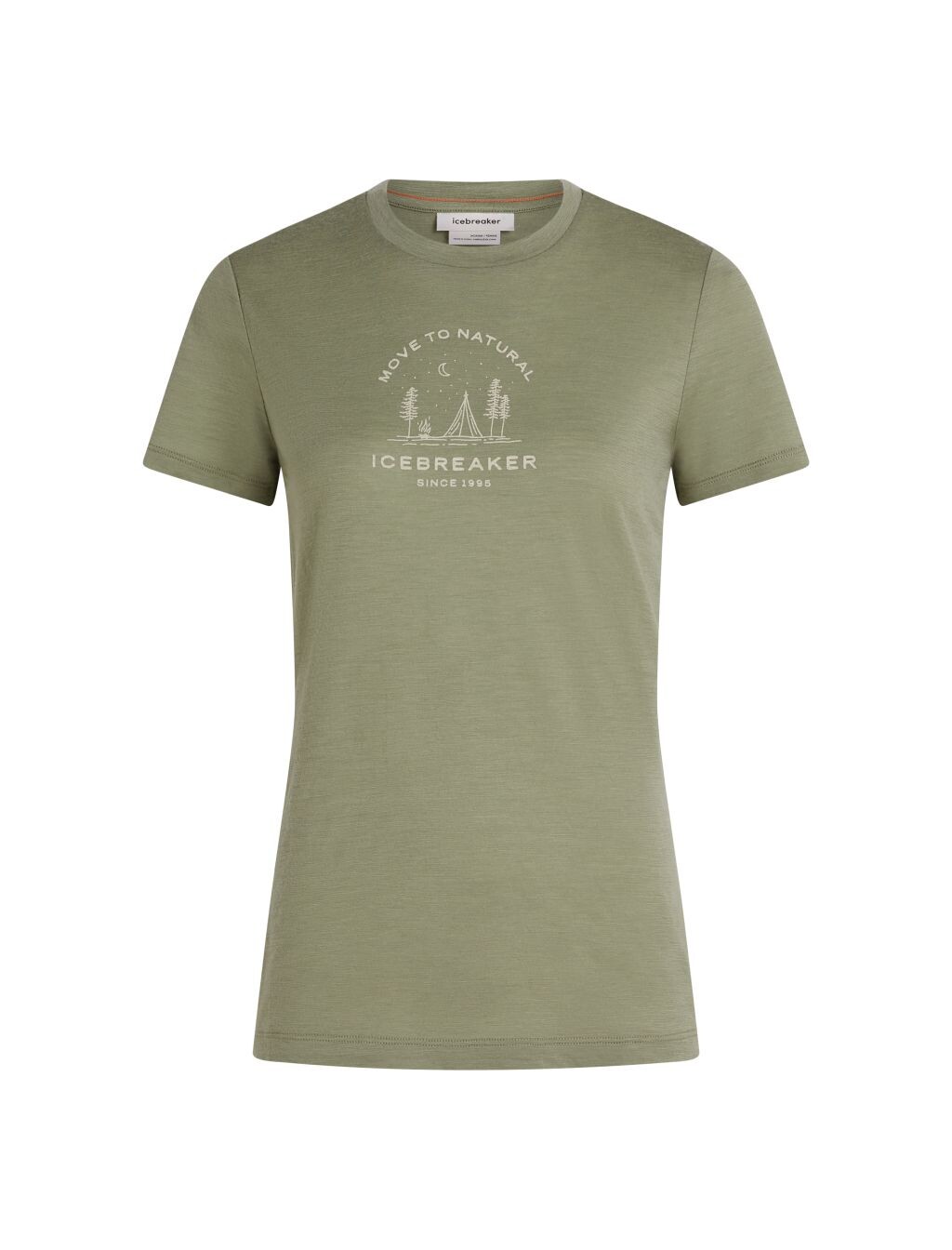 ICEBREAKER Wmns Merino 150 Tech Lite SS Tee Peace Pas, Lichen (vzorek) velikost: S