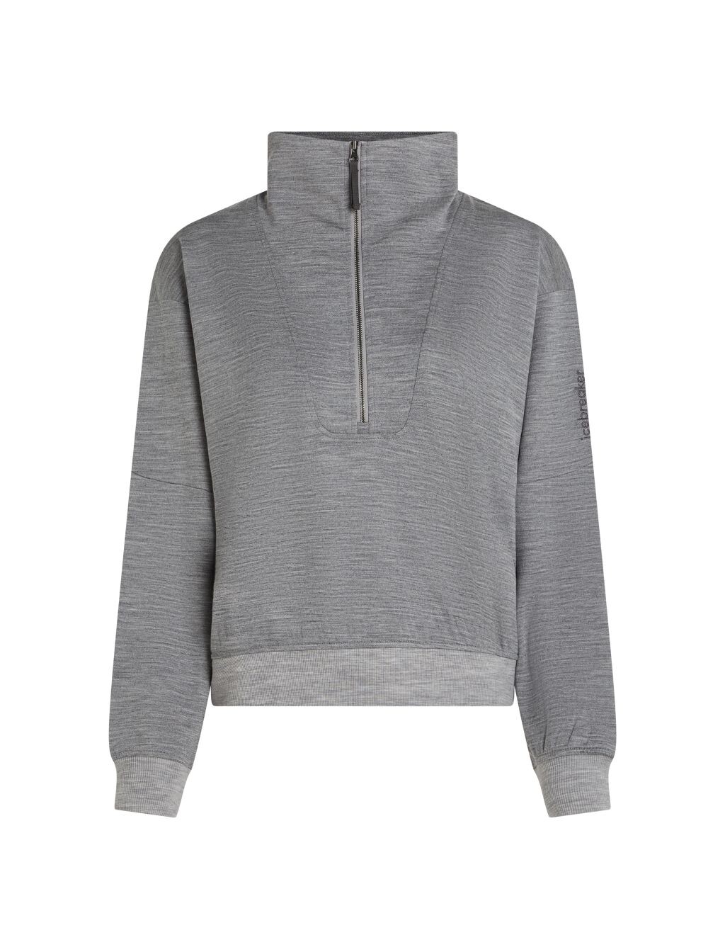 ICEBREAKER Wmns Merino B 150 Drift Relaxed LS Half Zip, Metro Heather (vzorek) velikost: S