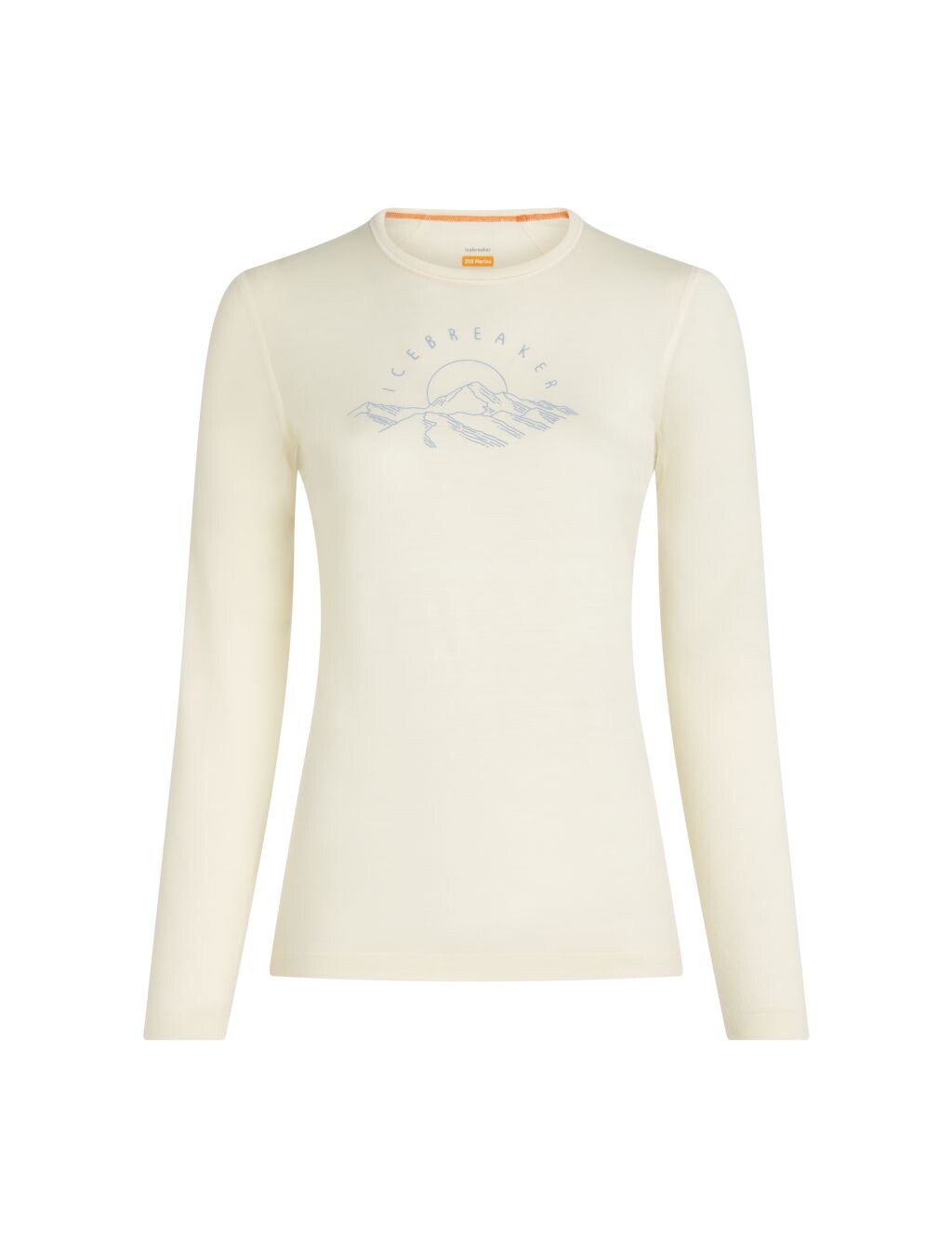 ICEBREAKER Wmns Merino 200 Oasis LS Crewe Sunrise Summit, Undyed (vzorek) velikost: S